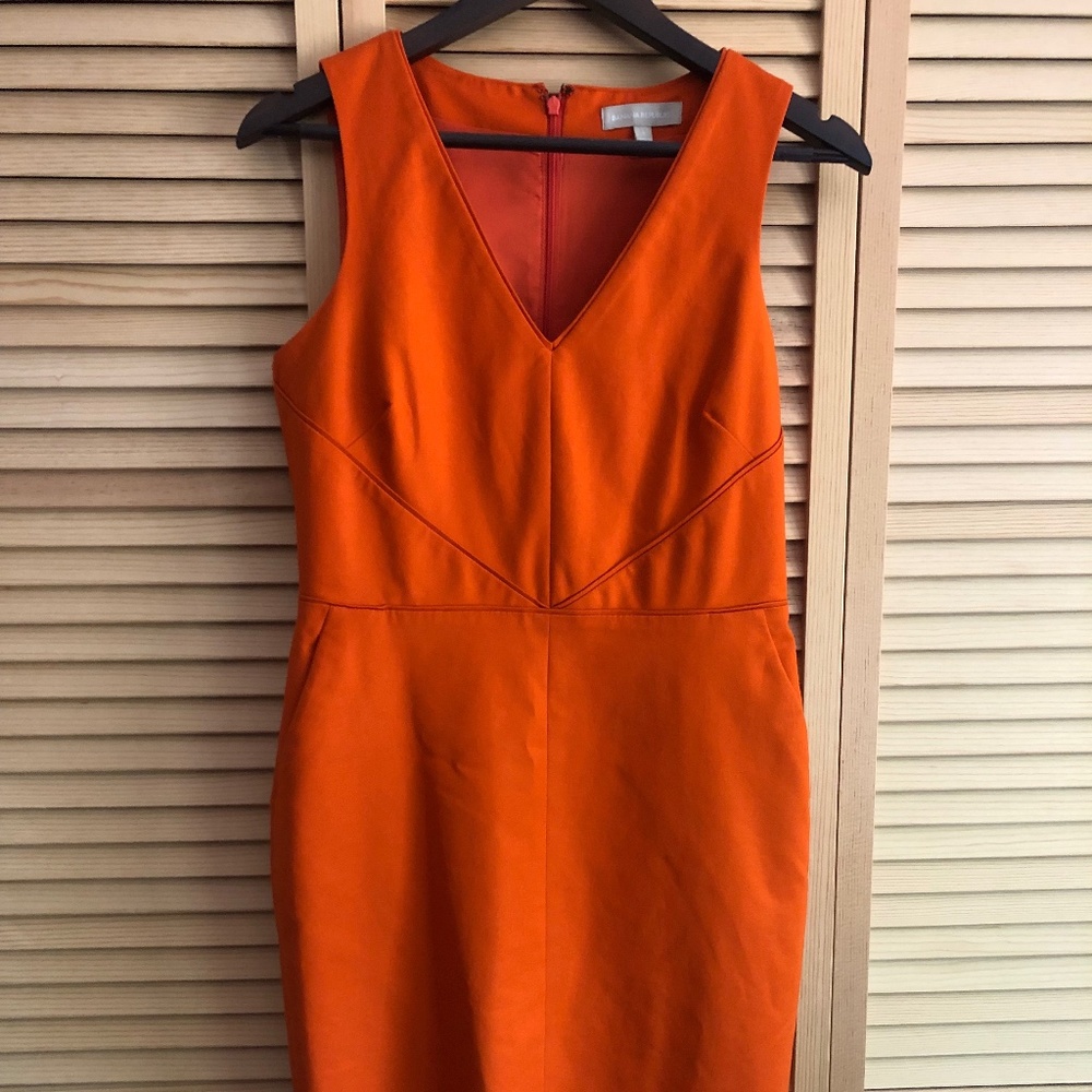 Orange Banana Republic Sheath Dress - Size 6 - Good Condition